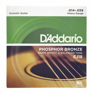 D'Addario EJ18 Phosphor Bronze Acoustic Guitar Strings, Heavy, 14-59